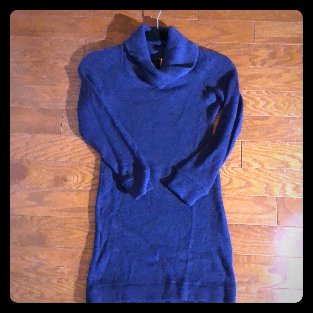 Dark purple sweater dress